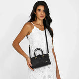 شنطة كروس بدي صغيرة بحزام قابل للفصل لون اسود - 6