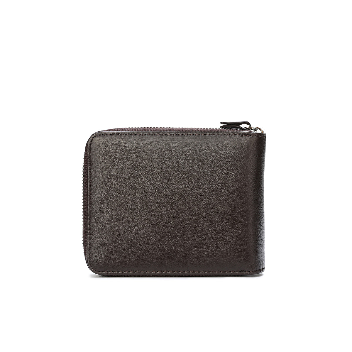 محفظة جيب رجالية جلد طبيعي أصلي بسحاب للقفل لون أسود أو بني
