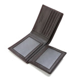 محفظة جلد طبيعي صغيرة لون بني - 3