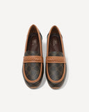 حذاء فلات سهل الإرتداء لون بني - 2