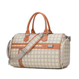 شنطة سفر يدوية بحامل وجيوب متعددة لون بيج