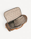 شنطة رياضية دفل بحامل وجيوب متعددة لون بني - 4