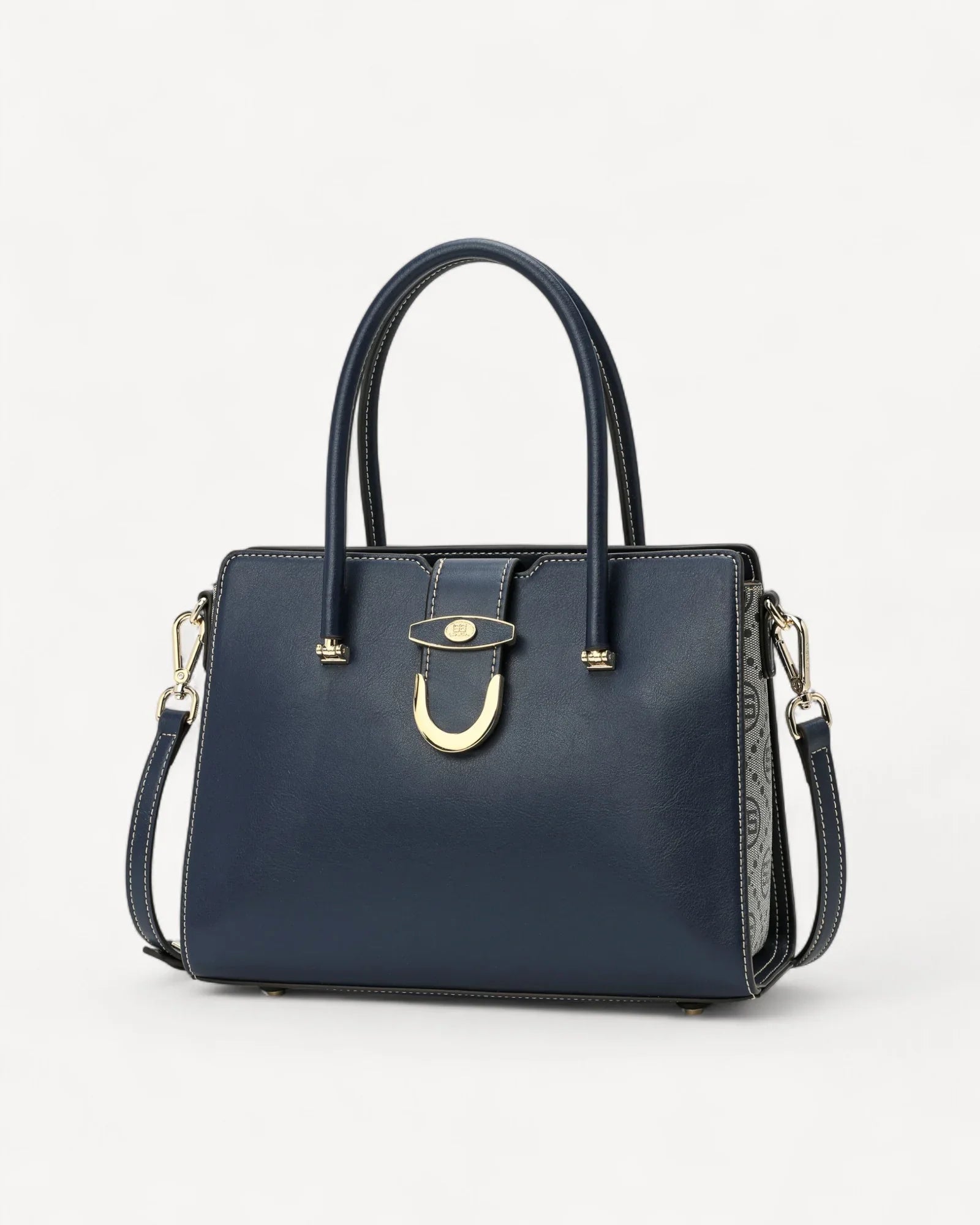 شنطة ساتشيل بحزام كتف قابل للفصل لون كحلي - 1