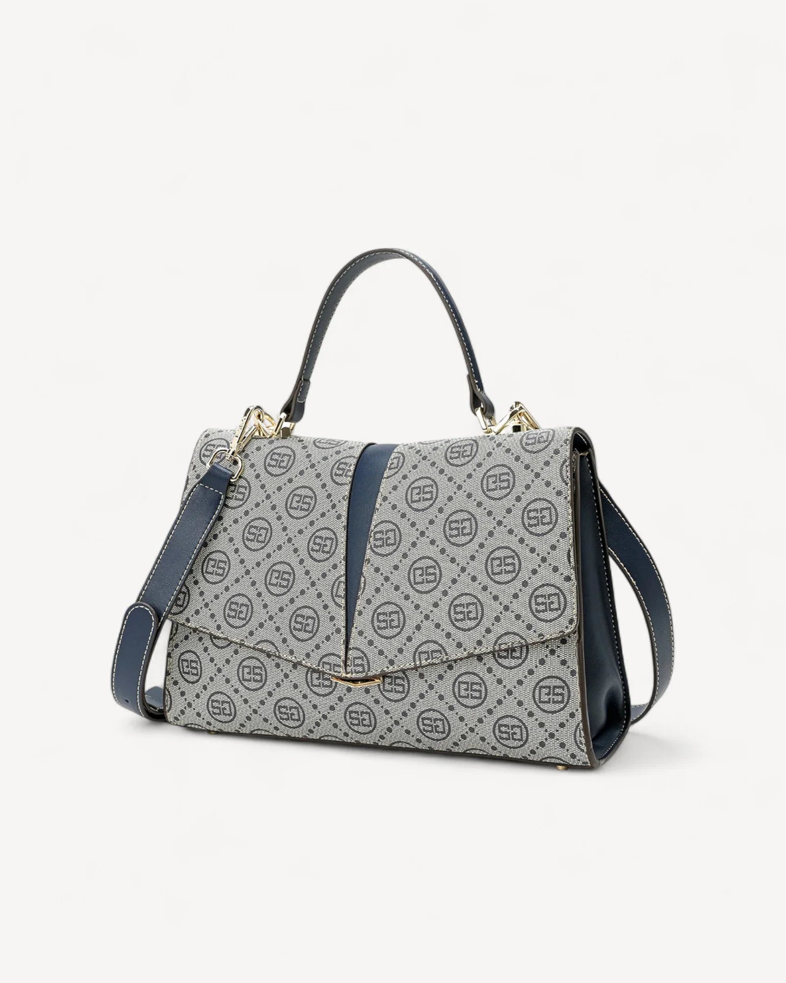 شنطة كتف بحزام قابل للإزالة لون كحلي - 1