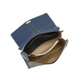 شنطة كتف بحزام قابل للإزالة لون كحلي - 4