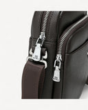 شنطة خصر جلد طبيعي رجالية لون بني - 3