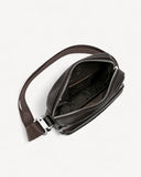 شنطة خصر جلد طبيعي رجالية لون بني - 4