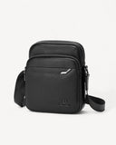 شنطة خصر رجالية صغيرة بحامل لون اسود - 1
