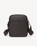 شنطة خصر جلد طبيعي بحامل لون بني - 2