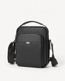 شنطة خصر جلد طبيعي بحامل لون اسود - 1