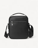 شنطة خصر جلد طبيعي بحامل لون اسود - 2