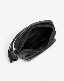 شنطة خصر جلد طبيعي بحامل لون اسود - 4