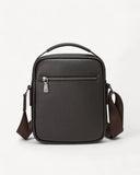 شنطة خصر جلد طبيعي بحامل لون بني - 2