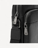 شنطة خصر جلد طبيعي بحامل لون اسود - 3