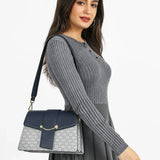 شنطة كتف بحزام قابل للإزالة لون كحلي - 8