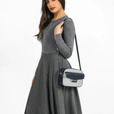 شنطة كروس بدي وحزام كتف قبل للتعديل لون كحلي - 7