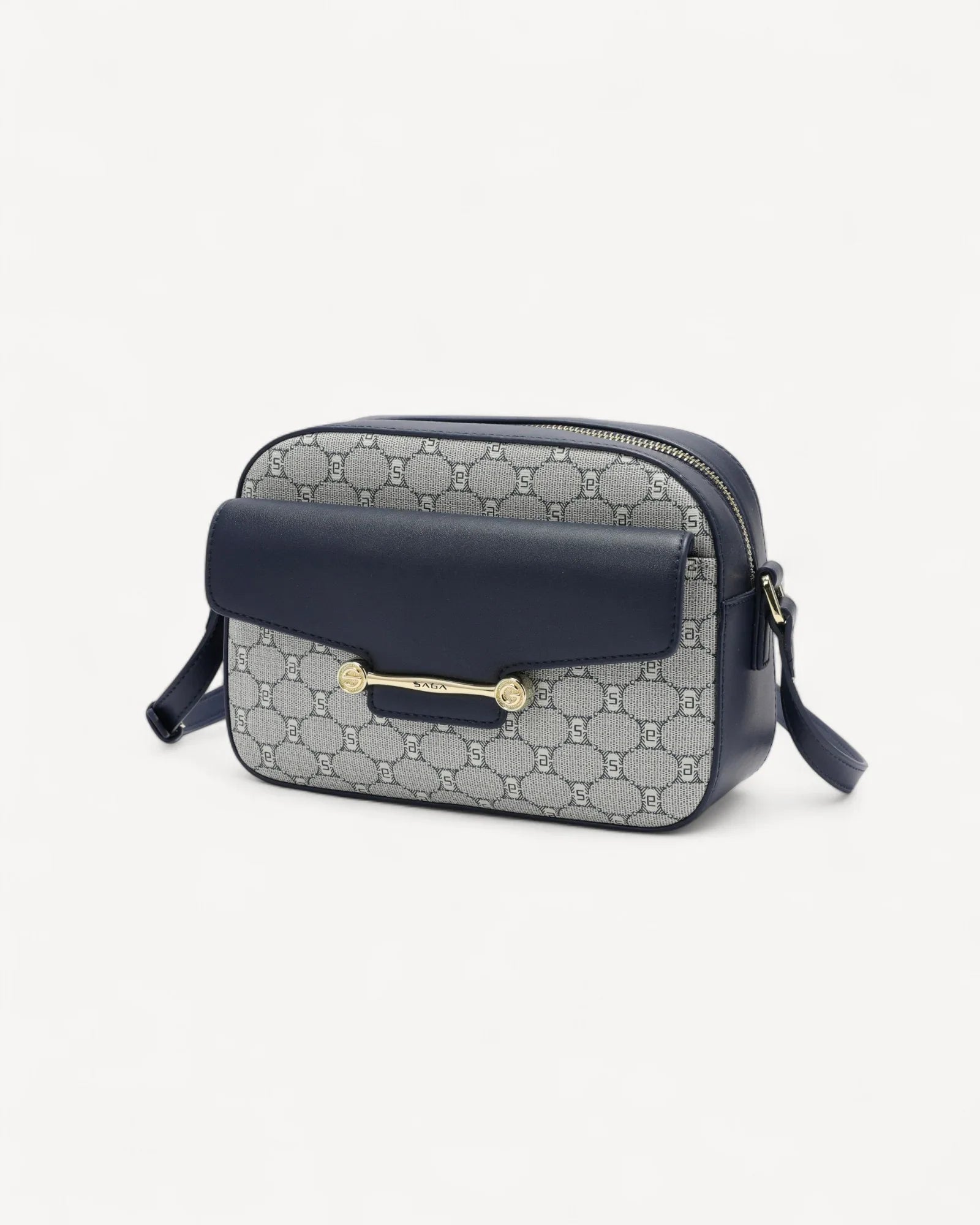 شنطة كروس بدي وحزام كتف قبل للتعديل لون كحلي - 1