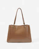 شنطة كتف كلاسيكة بحامل مزدوج لون بني - 2