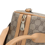 شنطة كتف صغيرة جلد بي في سي ومايكروفايبر طبيعي لون بيج