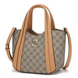 شنطة كتف صغيرة ومميزه جلد بي في سي ومايكروفايبر طبيعي لون بيج