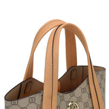 شنطة كتف صغيرة ومميزه جلد بي في سي ومايكروفايبر طبيعي لون بيج