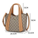 شنطة كتف صغيرة ومميزه جلد بي في سي ومايكروفايبر طبيعي لون بيج