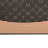 Small shoulder bag, genuine leather, black color