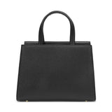 Elegant women's handbag in black with a top handle and practical design.