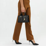 شنطة كتف جلد بحزام قابل للإزالة لون عنابي - 7