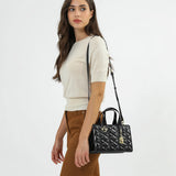 شنطة كتف جلد بحزام قابل للإزالة لون عنابي - 6