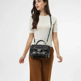 شنطة كتف صغيرة جلد طبيعي لون اسود - 7