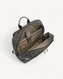 شنطة ظهر متعددة الجيبوب لون بني - 4