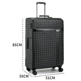 طقم شنط سفر 4 قطع لون اسود - 4