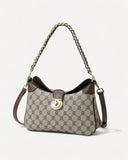 شنطة كروس بدي بحامل لون بني فاتح - 1