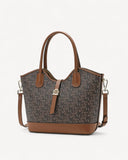 شنطة كتف مع حزام قابل للإزالة لون بيج - 1