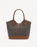 شنطة كتف مع حزام قابل للإزالة لون بيج - 2