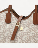 شنطة كتف مع حزام قابل للإزالة لون بيج - 3