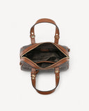 شنطة ساتشيل كلاسيكية مع جيوب اضافية لون بني - 4