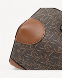 شنطة كتف بتصميم دلو لون بني غامق - 3