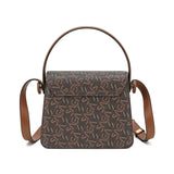 شنطة كروس بدي مونوغرام شعار ساغا لون بني - 2