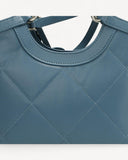 شنطة كتف جلد بحامل قابل للتعديل لون تركواز - 3