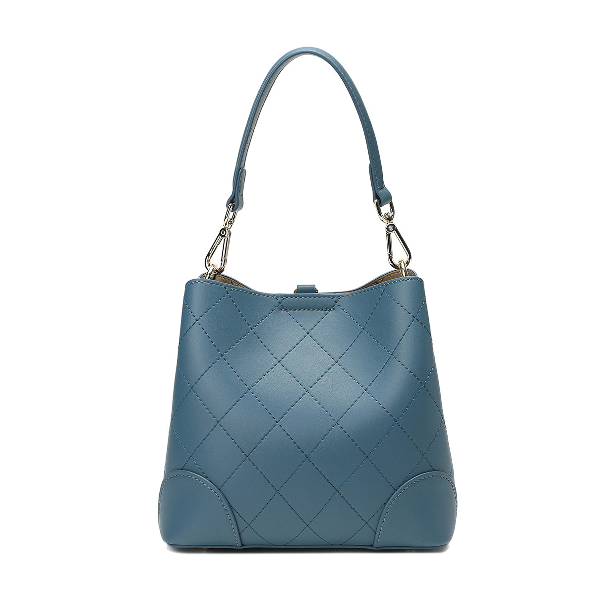 حقيبة يد نسائية فاخرة من ساغا بتصميم ماسي باللون الأزرق