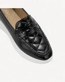 حذاء لوفر بكعب سهل الإرتداء لون اسود - 3