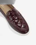 حذاء لوفر بكعب سهل الإرتداء لون عنابي - 3