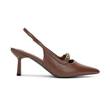 حذاء نسائي كعب بني