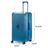 طقم شنط سفر فاخر 5 قطع أزرق