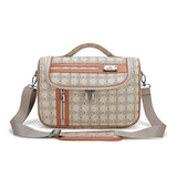 Stylish travel handbag, size 13 inch, khaki color