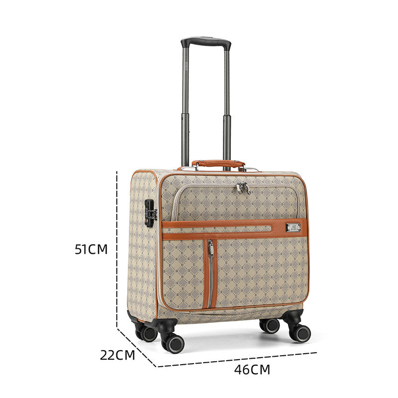 Luxurious travel bags set of 6 pieces, khaki color
