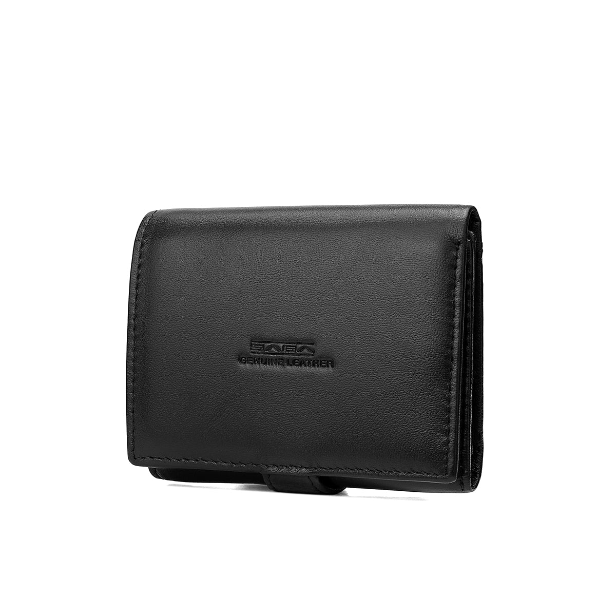 Men's wallet with elegant design, original genuine leather, black or brown