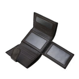 Men's wallet with elegant design, original genuine leather, black or brown
